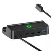 For Steam Deck Dock Station TV Base Stand 5 IN 1 Hub Holder Docking HDMI Type-c