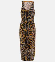 [Alaia] Alaïa Jacquard midi dress AU 8 black
