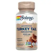 Solaray Fermented Turkey Tail,500 mg ,60 Veg Caps (Pack of 2)