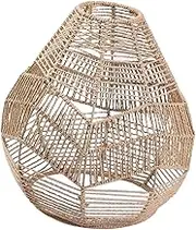 Pendant Lamp Shade Woven Rattan Hanging Light Fixture Lampshade for Room,