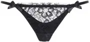 Agent Provocateur Black Ismerelda Thong AP4 Large NWT $155