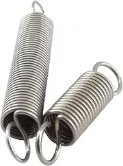 Dual Hook Tension Spring,10 Pcs Stainless Steel Extension Spring 0.5mm Thickness Tension Springs with Hooks 15-50mm Small Extension Springs (Color : 0.5x4x20mm, Size : One Size)