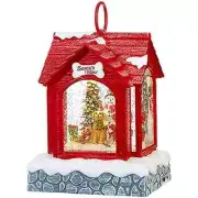 RAZ Imports Snowman Lighted Dog House Water Lantern Musical Snow Globe New