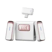 Wireless Lavalier Microphone for iPhone 15 and Android, USB C Mini Lapel Clip Mic, Noise Cancellation, for Video Recording,Vlog,Interview