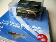 SCART to S-Video 3 RCA Composite Video Switch Input Output Switcher