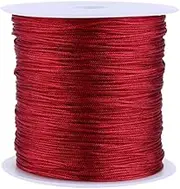 Knotting Cord Chinese Nylon Cord for Jewelry Making 0.8mm Red Bracelet String Thread Beading String for Friendship Christmas DIY|100m nylon knotting
