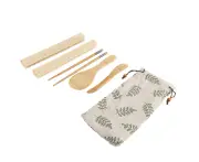 100% Bamboo Sushi Kit Rolling Mats Rice Paddle Rice Spreader Chopsticks