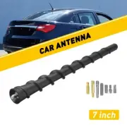 7" in Aerial Antenna Mast Car AM/FM Radio Short Stubby Universal Spiral Style EA