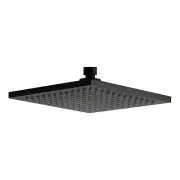 MIXX 11SSH01ML Chai 200mm Matt Black Square ABS Shower Head WELS 3☆ 8.5L/min Exp