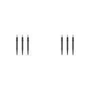 6pc Target 35mm Diamond Pro Swiss Point Accessory For Darts SP Barrels Black