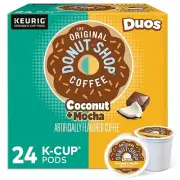 The Original Donut Shop Duos Coconut Mocha Medium Roast Coffee Keurig Pods 24