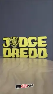 JUDGE DREDD freestanding logo display decor sign add-on for collectors