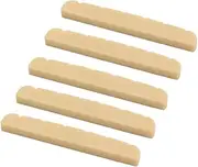 Totority 6 String Bass Guitar Nuts Lightweight Compact Pre-slotted for Easy Installation Plastic