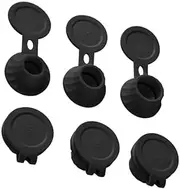 LimCryspp 6 Bottle Emptying Kit Caps, Inverted Dispenser Shampoo Wash, 3 Adapter Transmission Connectors of Different Sizes, Inverted Every Drop of Kitchen Seasoning, Beauty Products (Black)