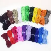 Elastic Stretch Cord-Colorful Cotton Wrapped Beading String Jewelry Making Cords