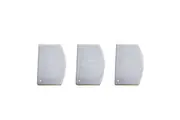3x Cuisena Baker's Helper Plastic Baking Spatula Dough Cutter Bowl Scraper White