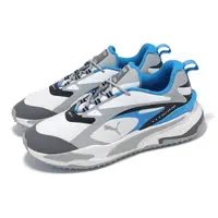 在飛比找momo購物網優惠-【PUMA】高爾夫球鞋 GS-Fast 男鞋 灰 藍 防水 