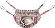 Generisch Indies Fouse Hammock - Small Sleeping Bag for Small Pets, Beds for Ferrets | Hamster Hammock for Chinchillas, Ferrets, Rabbits, Guinea Pigs, Small Pets