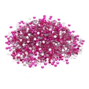 SS12/1440Pcs Glass Diamante Rhinestone, Man Made Gems, Red