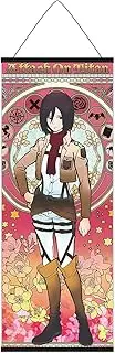 Large Attack on Titan Rolling Picture | Kakemono Fabric | Poster 100 x 40 cm | Motif: Mikasa Ackermann B