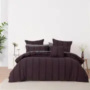 Bianca Malua Super King Grape Polyester Quilt Cover Set