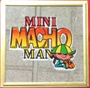 Mirror Decorative-Mini Macho Man Saying W Gold Frame Approx 4"X4" NEW-RARE FIND