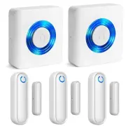 Caregiver Pager Door Alarms for Dementia Patients/Kids Safety/Home Security,W...