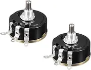 XYWHPGV WX112 10K Ohm Variable Resistors Single Turn Rotary Carbon Film Taper Potentiometer 2pcs(a7086 9cc48 33dd8 23d43 70566 7f04d