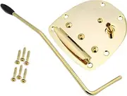 Ｓｉｍｈｏａ Replacement Tremolo Bridge System for Electric Guitar with Metal Tailpiece, Gold