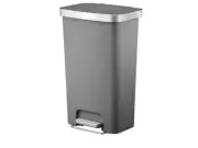 Waste Bin Eco Hana Stainless Steel Colour Grey Capacity 45 L Closure