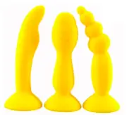 anal 3 piece gape butt plug anus but lubricant anal dong dildo penis 99