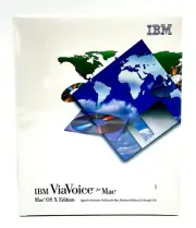 IBM ViaVoice Mac OS X 10.1 Edition Upgrade G3 G4 Macintosh Vintage NEW SEALED!