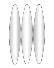 Peyton Lane Set of 3 Elongated Oval Wall Mirrors