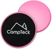 CampTeck 2X Dual Sided Gliding Discs Core Sliders for Home Fitness Workout, Abdominal & Full Body Exercises for Use on Carpet & Hard Floors