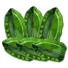 Melamine Green Banana Leaf Plate Dinner Lunch Snacks Plate Banana 24 cm US