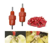 50x Water Nipple Valves Auto Drinker Waterer Feeder Poultry Chicken Duck Bird