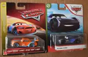 Disney Pixar Cars RYAN INSIDE LANEY & JACKSON STORM LOT OF 2 NEW