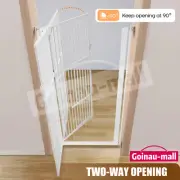 Pet Safety Gate Dog Cat Security Extra Tall Retractable Fence Guard Door 142cm