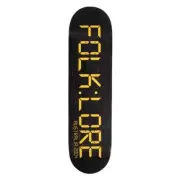Folklore Warm Press Clock Yellow 8.125 Skateboard Deck