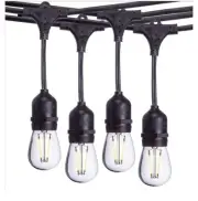 Outdoor String Lights, Sterno Home 48 ft. Vintage-Style, Model GL40593