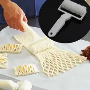 Plastic Pull Net Wheel Knife Pizza Pastry Lattice Roller Cutter For Dough Cookie Pie Baking Tool Beige Pastry Cutters