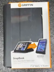 Griffin Snapbook Universal 7"-8" Tablet + E-Readers Folio Case - Black
