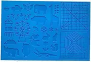 Silicone Drawing Board 3D Pen Mat 3D Pen Stencils Book 3D Pen Drawing Tools Blue
