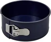 Zyliss Non-Stick Springform Cake Tin with Loose Base, 20cm/8in, PFAS Free Carbon Steel, Easy to Clean, Dark Blue, Round Baking Tin/Pan, Bakeware for Air Fryer, Cake Mould, Dishwasher Safe