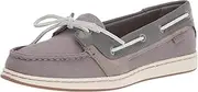 [Sperry] Women's Starfish Boat Shoe, Grey, 12
