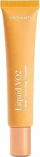 Liquid VO2 Undereye Color Corrector and Concealer by VASANTI - Medium to Deep Skin Tones - Paraben Free, Gluten Free - Look Younger with this Dark Circle Concealer