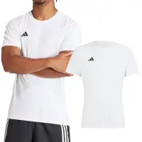 在飛比找Yahoo奇摩購物中心優惠-Adidas Adizero E Tee 男款 白色 上衣 