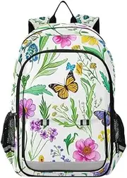[ODAWA] Cute Paw and Bone Navy Bakcpack Lightweight Backpack for School Girls Boys Backpack, 17 Inch