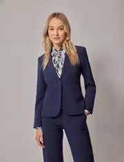 Hawes & Curtis Mid Blue Suit Jacket Size: 20 (UK 22)