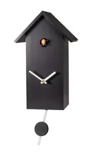 Modern quartz Cuckoo Clock with cuckoo call EN 360/13 Q NEW